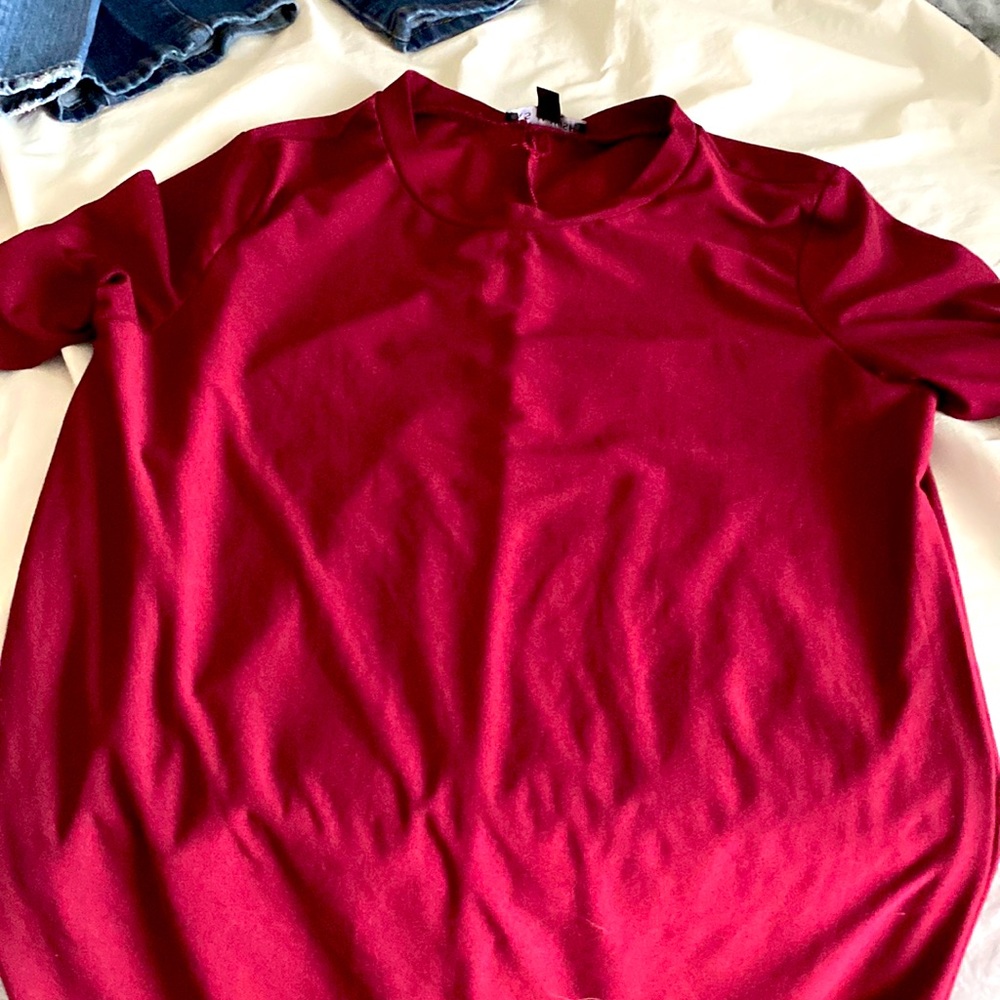 Burgundy dress size extra small